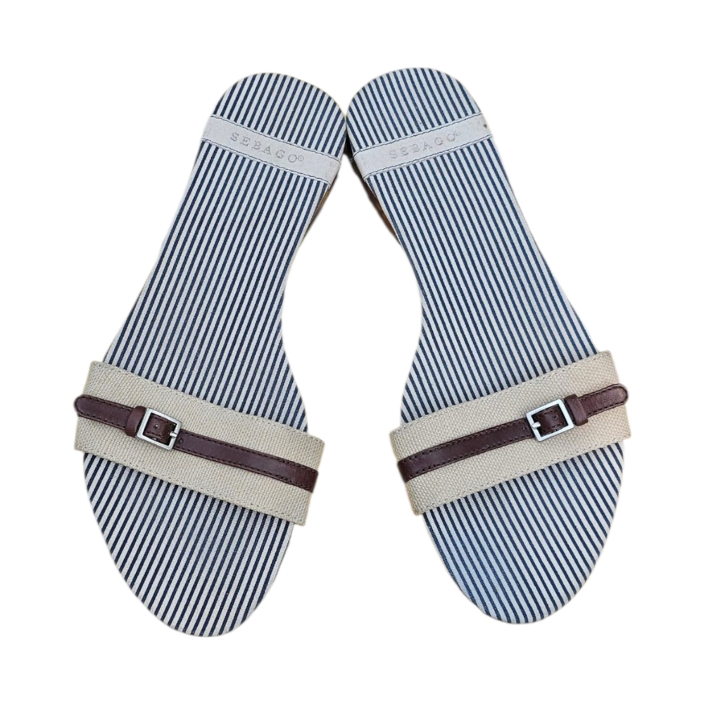 Sebago Tisbury - Dainty Low Profile Nautical Feel Slides/Sandals - Picture 2 of 7